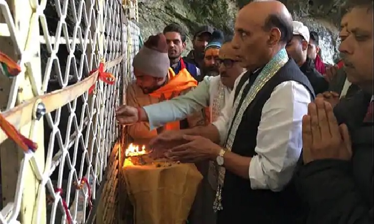 Rajnath Singh, Baba Barfani, Amarnath mandir