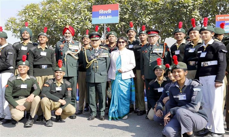 CDS जनरल अनिल चौहान ने किया NCC गणतंत्र दिवस शिविर का दौरा