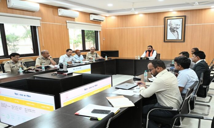 Samrat Chaudhary review meeting on new criminal laws and icjs implementation