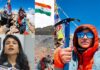 6,110 मीटर की ऊंचाई पर तिरंगा, अजमेर की नैन्सी आनंद ने माउंट यूनम फतह कर रचा नया मुकाम Nancy Anand Mount Yunam